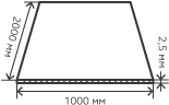 Лист нержавеющий  2,5х1000х2000 мм.  AISI 316Ti (08Х17Н13M2T) холоднокатаный,  матовый
