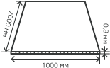 Лист нержавеющий  0,8х1000х2000  мм.  AISI 304 (08Х18Н10) холоднокатаный,  матовый